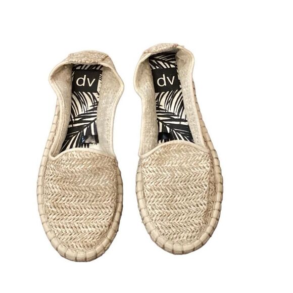 DV Dolce Vita Woven Espadrilles Slip on Loafers Flats Beige Tan Size 6.5 - Picture 6 of 8